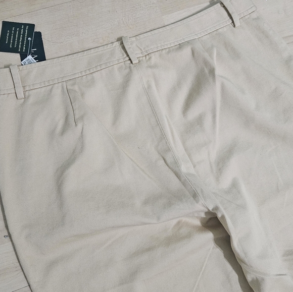 Lauren Ralph Lauren Moreton Hall-F Sand Tan Straight Leg Cotton Pants sz 12 NWT - Picture 3 of 7